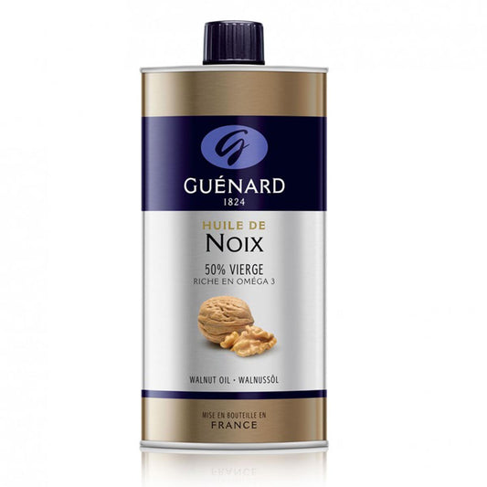 GUÉNARD 50% natives Walnussöl 50% raffiniertes Walnussöl aus Frankreich 1 L