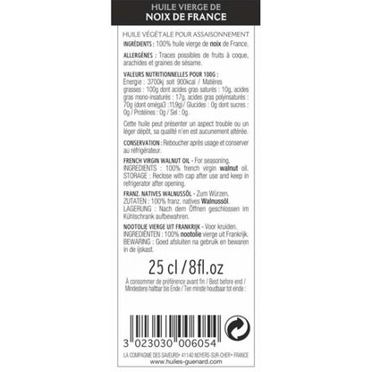 GUÉNARD 100 % natives französisches Walnussöl aus Frankreich 250 ml