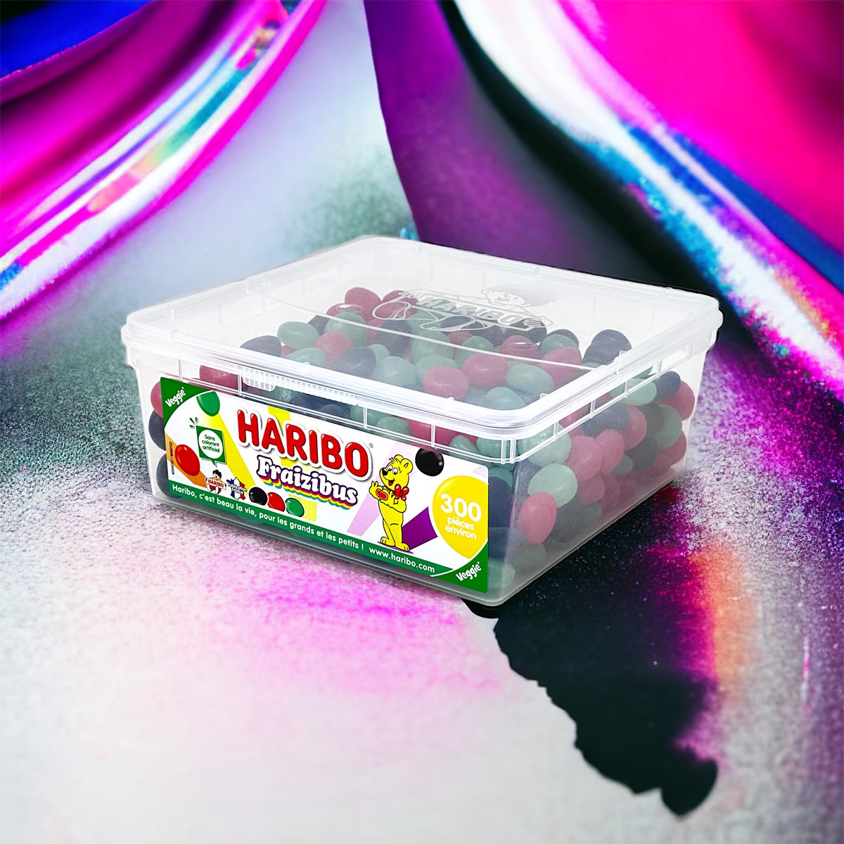 HARIBO Fraizibus: Fruchtig-süßer Genuss, 1230g, 300 Stück Großpackung