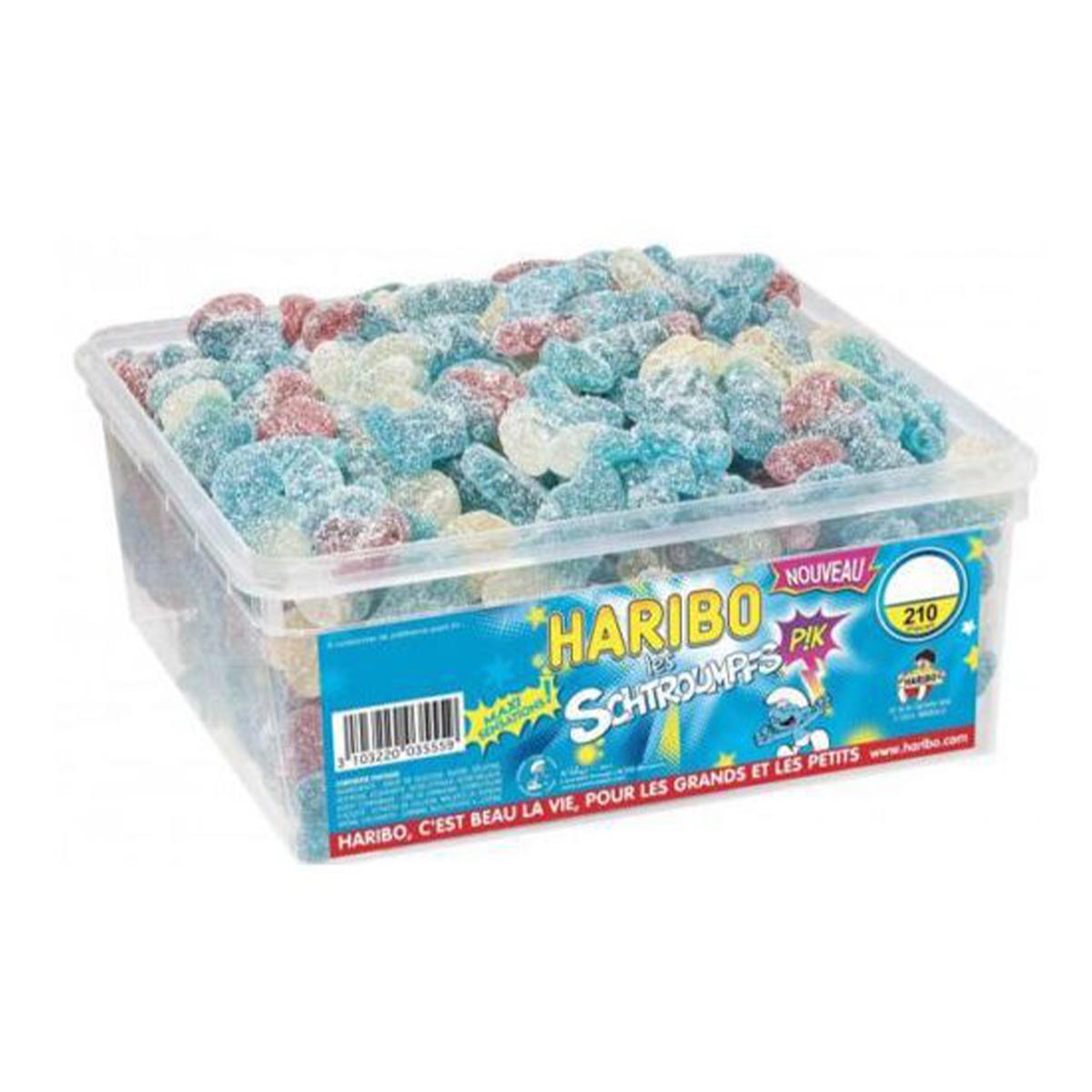 Haribo Les Schtroumpf Pik: Saure Schlümpfe, 1,2 kg - Naschen und Teilen!