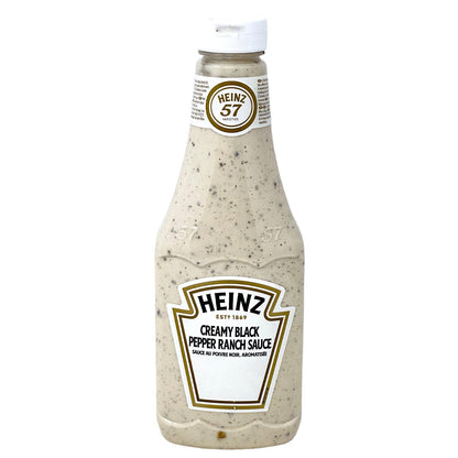Heinz Cremige Sauce mit Schwarzem Pfeffer 875g: Perfekt zum Würzen und Verfeinern