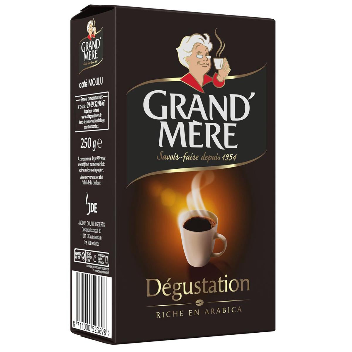 Kaffee Grand' Mère Dégustation - Gemahlener Kaffee 250g - Arabica