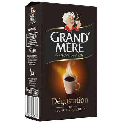 Kaffee Grand' Mère Dégustation - Gemahlener Kaffee 250g - Arabica