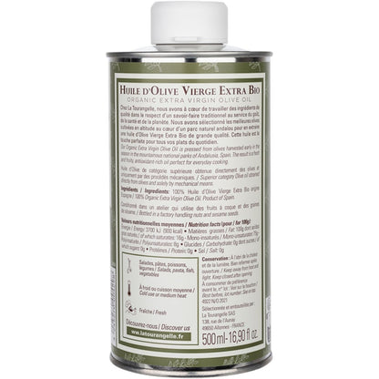 La Tourangelle Olivenöl Extra Virgin, 500ml, handgefertigtes Gourmet-Öl