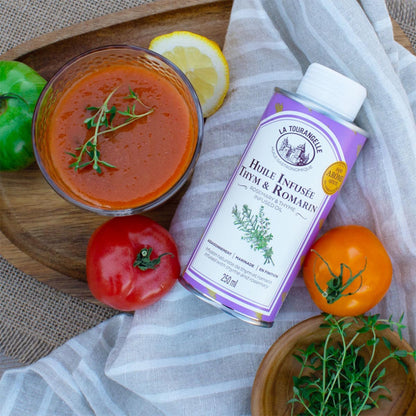 LA TOURANGELLE Thymian & Rosmarin Öl, 250ml, Gourmet Öl, handgefertigt