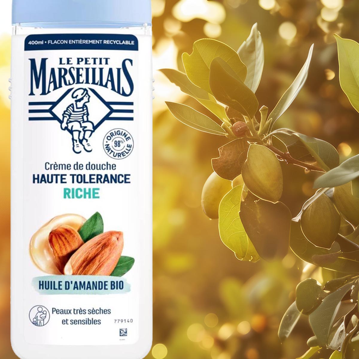 Le Petit Marseillais Duschgel Hohe Verträglichkeit mit Mandelöl Bio 400 ml
