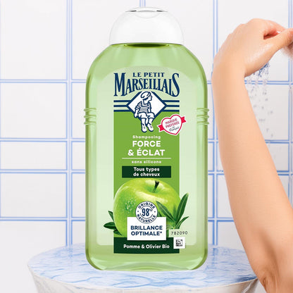 Le Petit Marseillais Shampoo Apfel & Olive 3x250ml – Sanfte Pflege für normales Haar