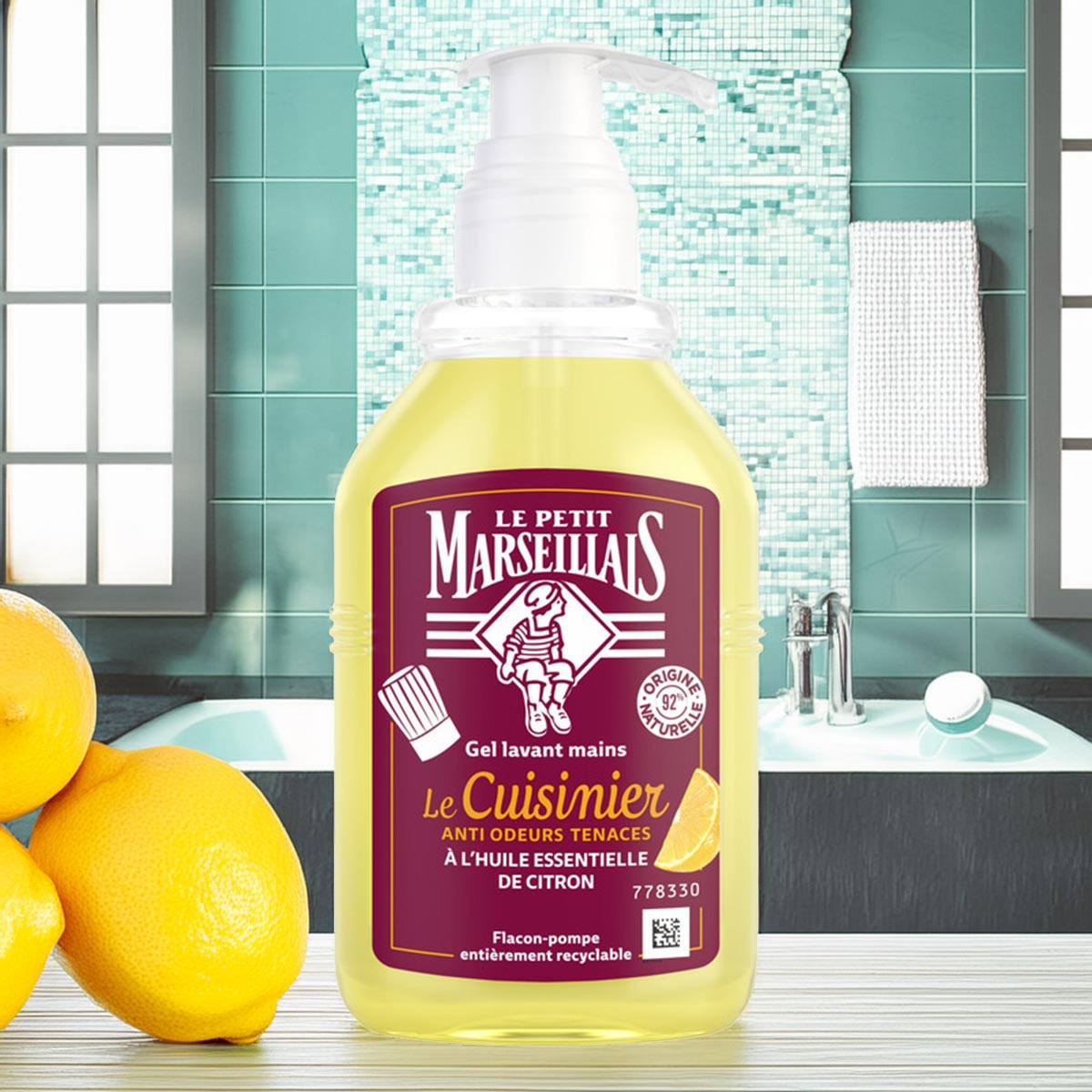 Le Petit Marseillais Flüssigseife: Zitrone für die Küche - 3x 300 ml aus Frankreich