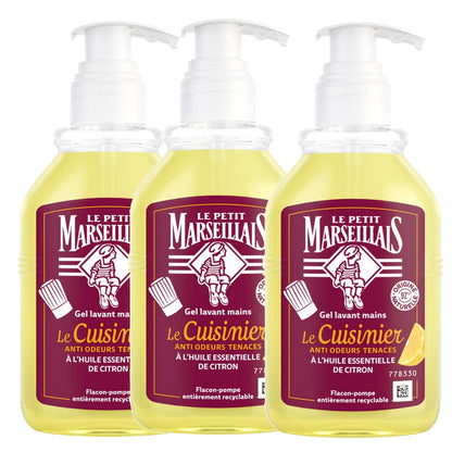 Le Petit Marseillais flüssig Seife du Cuisinier mit Zitrone 3 x 300 ml aus Frankreich