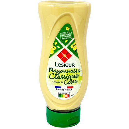 Lesieur klassische Mayonnaise mit Rapsöl in der praktischen Squeeze Flasche 425 Gr