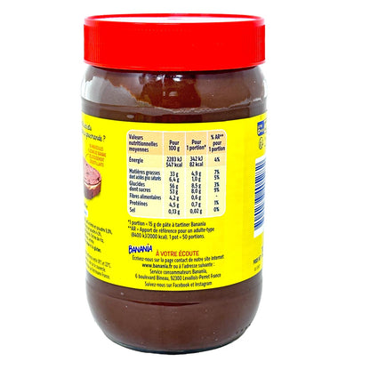 Pâte à tartiner Banania Cacao Céréales Bananes Bananen Schoko Creme 750 g