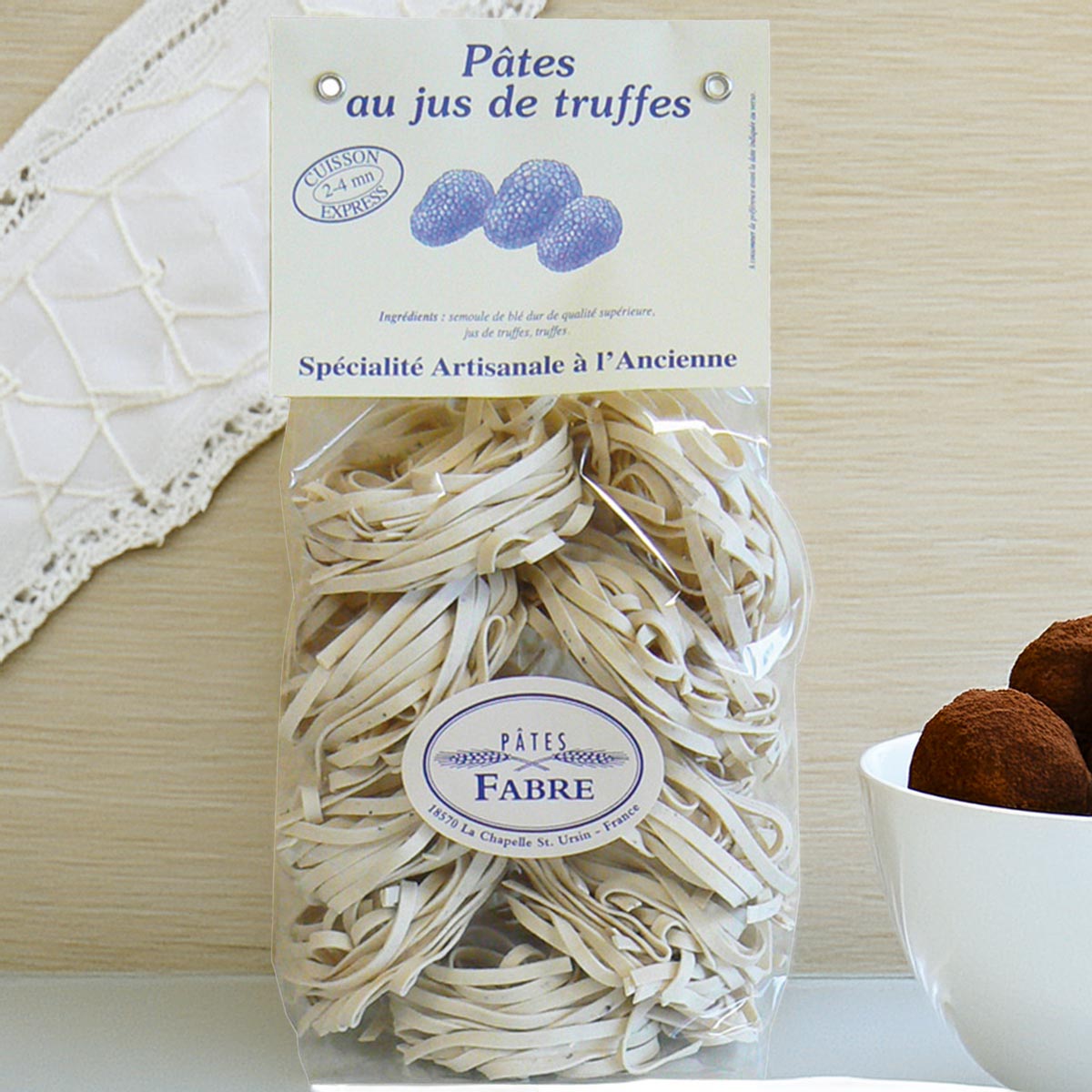 Pâtes Fabre Gourmet Tagliatelle mit Trüffel "Saint John" 250g - Französische Delikatesse