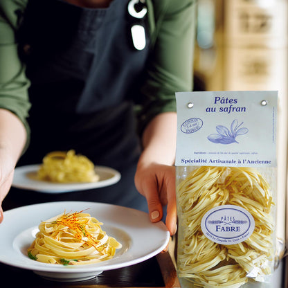 Pâtes Fabre Gourmet Tagliatelle mit edlem Safran 250g aus Frankreich