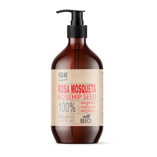 QKnatur Hagebuttenöl 250ml: Natürlich Narben & Dehnungsstreifen entfernen