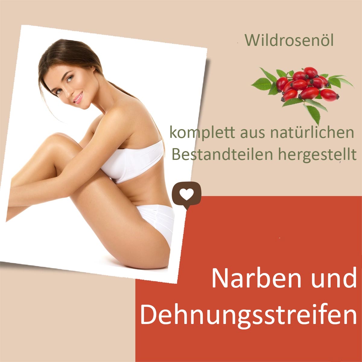 QKnatur Hagebuttenöl 250ml: Natürlich Narben & Dehnungsstreifen entfernen