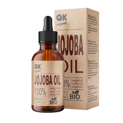 QKnatur JOJOBAÖL 100% reines veganes Bio-Jojobaöl für Körper, Gesicht, Haare, Nägel