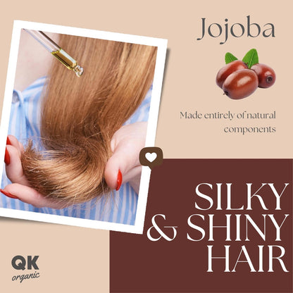 QKnatur JOJOBAÖL 100% reines veganes Bio-Jojobaöl für Körper, Gesicht, Haare, Nägel