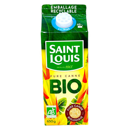 Saint Louis unraffinierter brauner Rohrzucker im praktischen Karton 650 Gramm