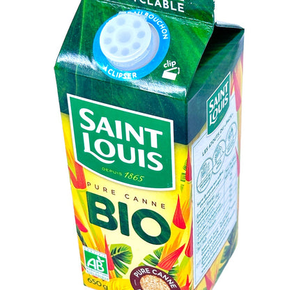 Saint Louis unraffinierter brauner Rohrzucker im praktischen Karton 650 Gramm