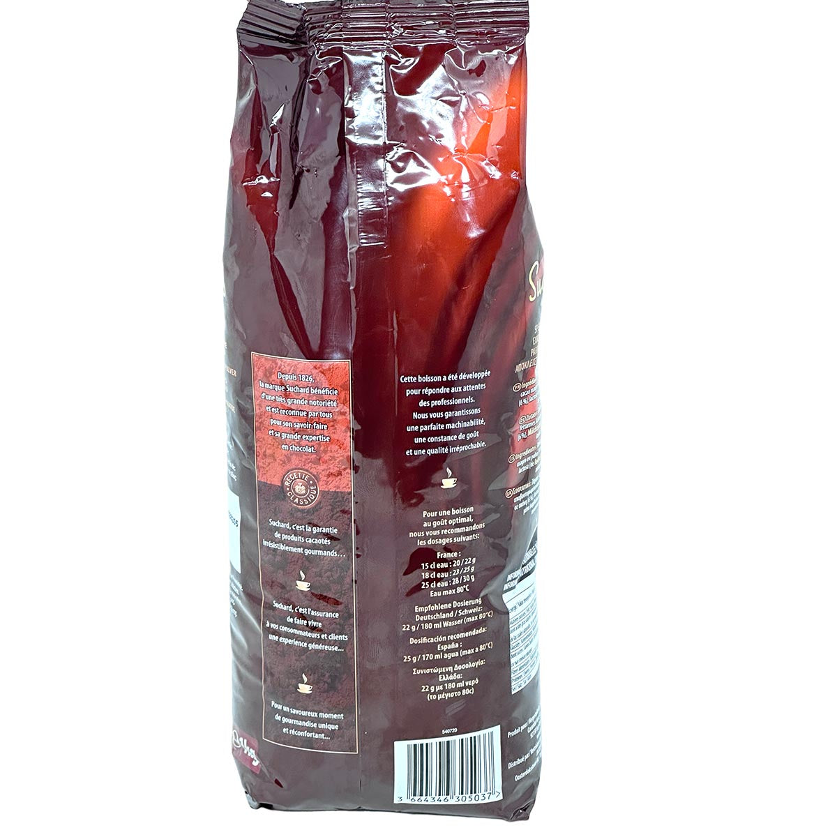 Suchard Kakao Schokolade - 1KG Beutel - Zum Auflösen in warmer oder kalter Milch