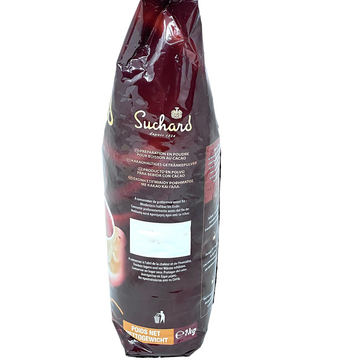 Suchard Kakao Schokolade - 1KG Beutel - Zum Auflösen in warmer oder kalter Milch