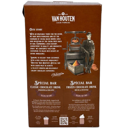 VAN HOUTEN Special Bar Trinkschokolade - 1kg köstlich cremig für puren Genuss