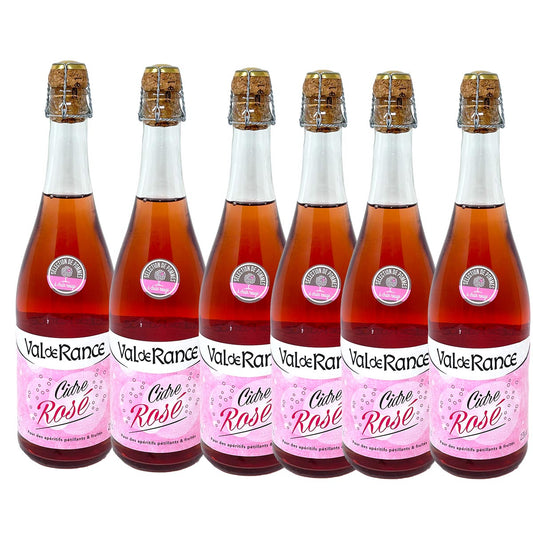 Val de Rance Cidre de Bretagne Rosé Apfelwein aus Frankreich 6 x  0,75 Liter
