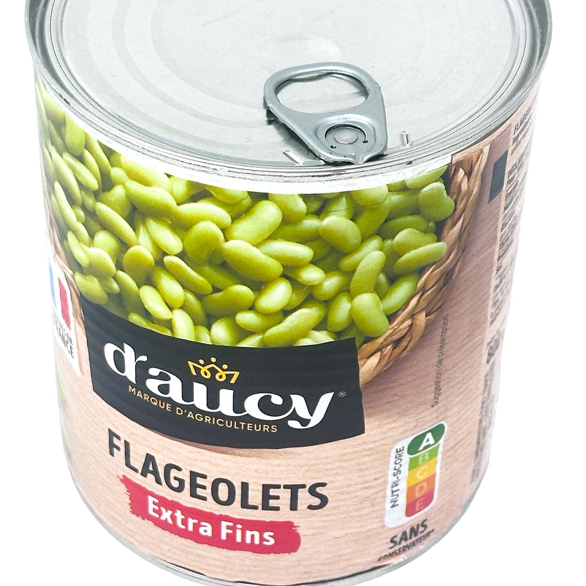D'aucy Flageolets Grüne Bohnenkerne Extra Fein - 800g für exquisite Kochkreationen
