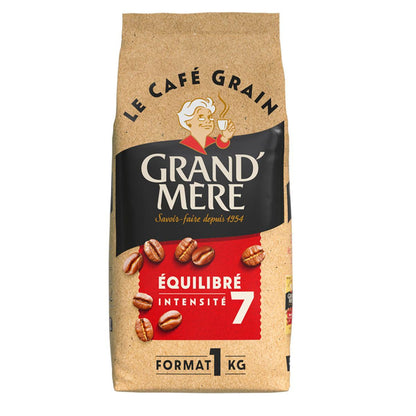 Grand' Mère Kaffeebohnen: Ausgewogene Intensität 7 | Arabica & Robusta