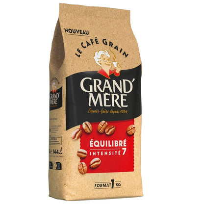 Grand' Mère Kaffeebohnen: Ausgewogene Intensität 7 | Arabica & Robusta
