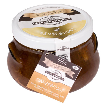 Dürrröhrsdorfer Gänsebrust im Glas - 500g zarte Spezialität aus traditioneller Herstellung
