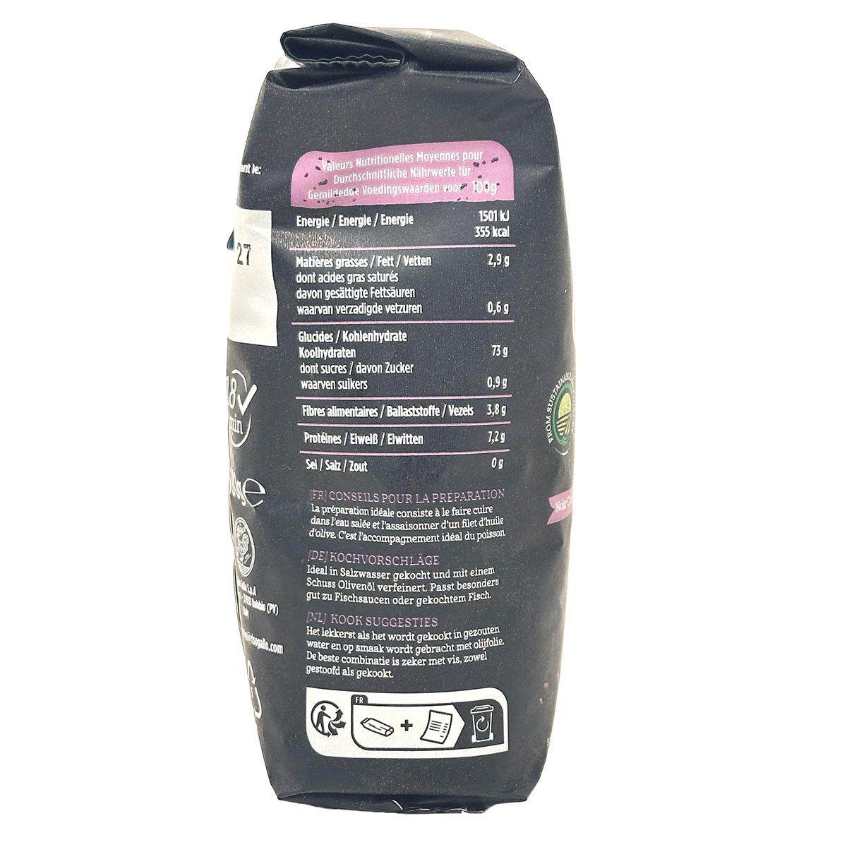 Genießen Sie Gallo Venere: Schwarzer Vollkornreis aus Italien - 500g