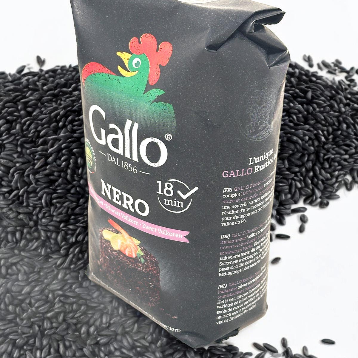 Genießen Sie Gallo Venere: Schwarzer Vollkornreis aus Italien - 500g