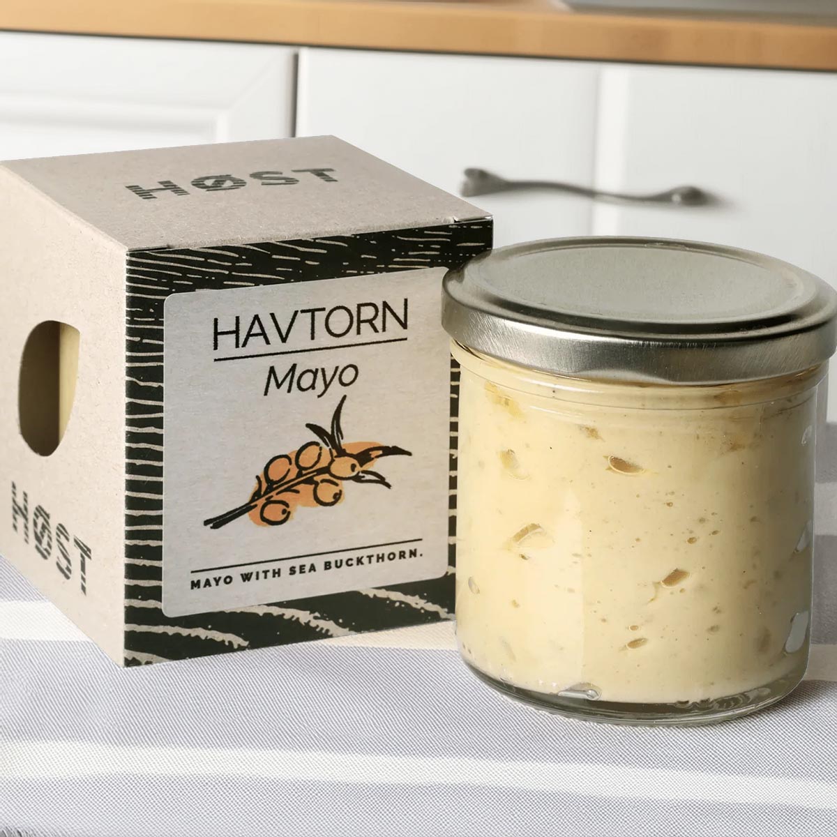 HØST Havtorn Mayo - Sanddorn Mayonnaise mit Hafermilch & Sonnenblumenöl