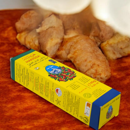 Harissa  Le Phare du CAP BON  SEHR SCHARF CHILI Paste 140 Gramm Tube