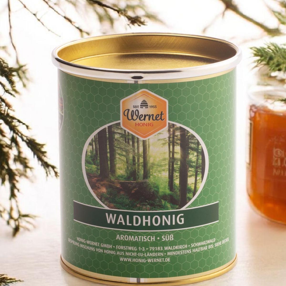 Honig Wernet Waldhonig für Großverbraucher 1KG Dose