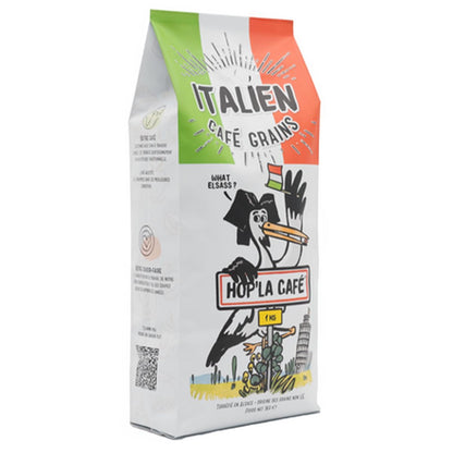 Hop’la Kaffee ganze Bohnen Italienische Röstung 1 kg – Kräftiger Geschmack
