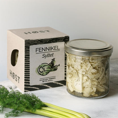 HØST Syltet FENNIKEL – Eingelegter Fenchel in süß-saurer Marinade mit Dill, 130 g