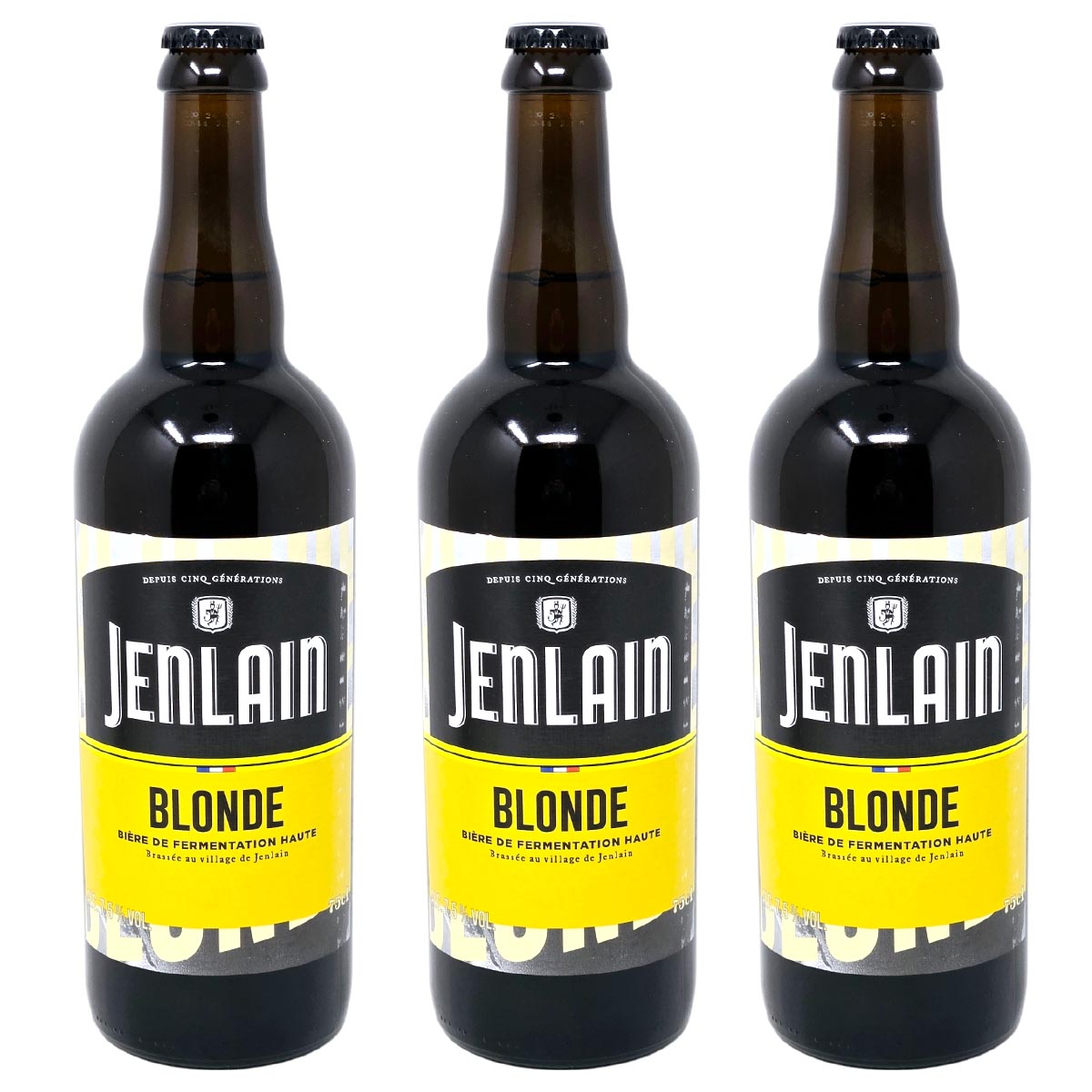 Bière de Garde Jenlain Blonde NEUE REZEPTUR 3x 750ml 7,5%  Original aus Frankreich