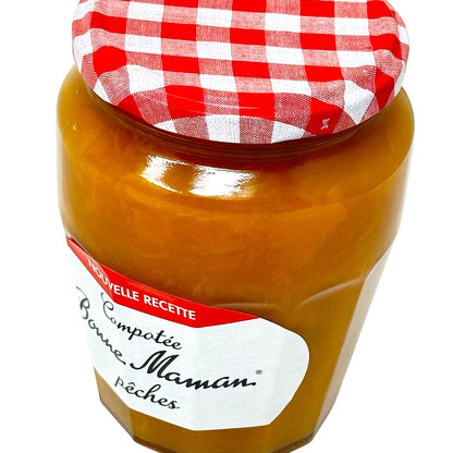 Bonne Maman Compotée Pêches - Sonnengereifter Pfirsichgenuss in jedem Bissen NEUE REZEPTUR