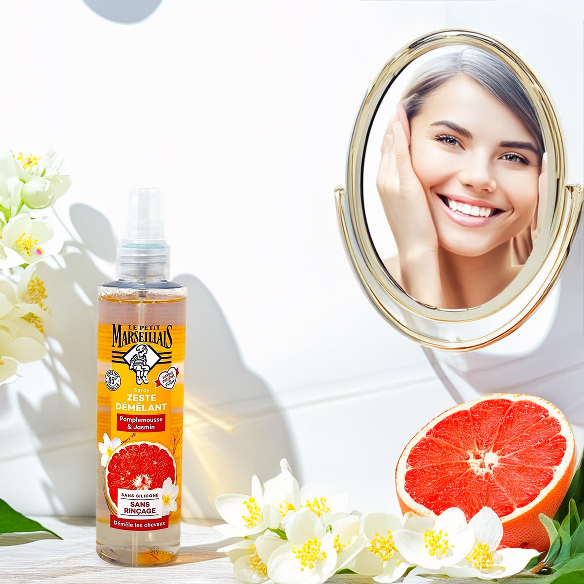 Le Petit Marseillais Jasmin Grapefruit Leave-in Conditioner 2 x 200 ml Frankreich