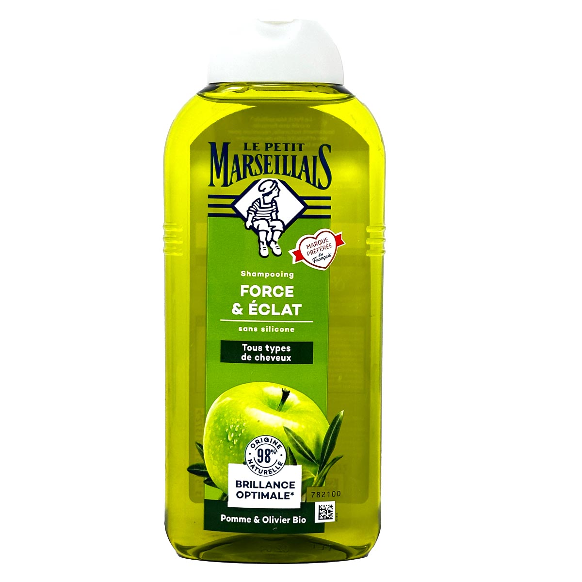 Le Petit Marseillais Shampoo Apfel & Olive, 300  ml – Sanfte Pflege für normales Haar
