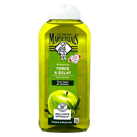 Le Petit Marseillais Shampoo Apfel & Olive, 300  ml – Sanfte Pflege für normales Haar