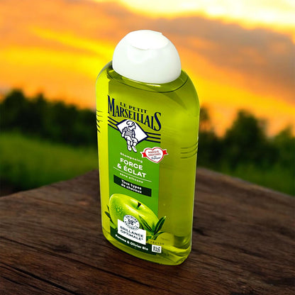 Le Petit Marseillais Shampoo Apfel & Olive, 300  ml – Sanfte Pflege für normales Haar