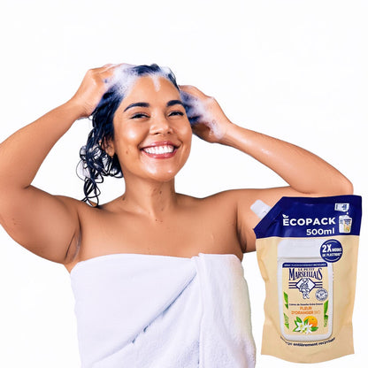 Le Petit Marseillais Duschgel mit Orangenblüten - 500 ml Nachfüllpack für erfrischende Pflege