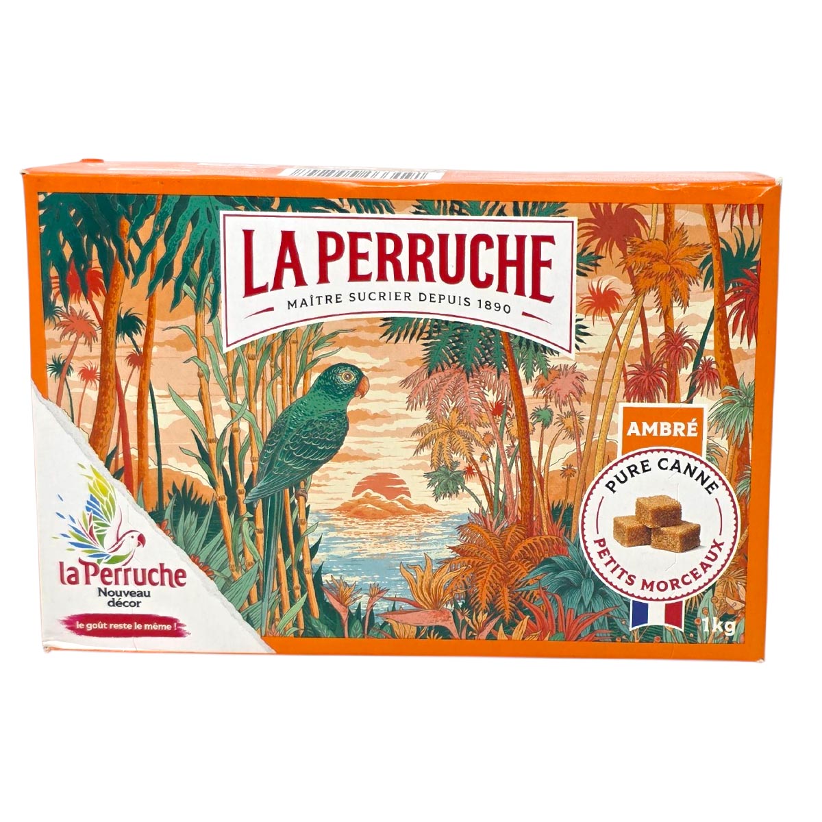 La Perruche Brauner Rohrzuckerwürfel - Natürlich süßen, perfekt für Kaffee und Desserts, 1kg Gramm