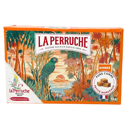 La Perruche Brauner Rohrzuckerwürfel - Natürlich süßen, perfekt für Kaffee und Desserts, 1kg Gramm