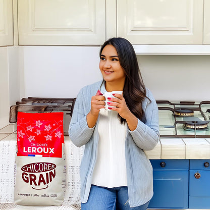 Leroux Chicorée torréfiée en grains – Geröstete Zichorien Bohnen, koffeinfrei, 520g