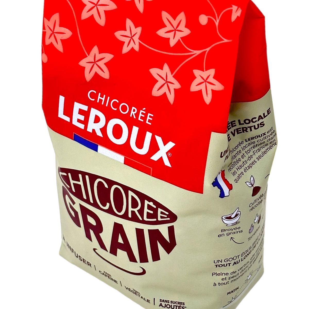 Leroux Chicorée torréfiée en grains – Geröstete Zichorien Bohnen, koffeinfrei, 520g