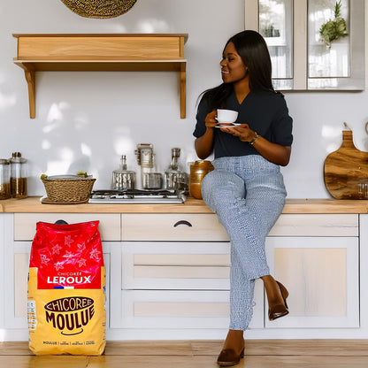 Leroux Chicorée torréfiée Moulue Gemahlener Zichorienkaffee ohne Koffein 500gr.